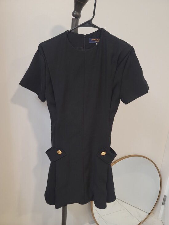 Louis Vuitton Dresses & Skirts - Louis Vuitton Uniforms Dress Women's 36 US 2 S Black Zip Sleeveless Authentic